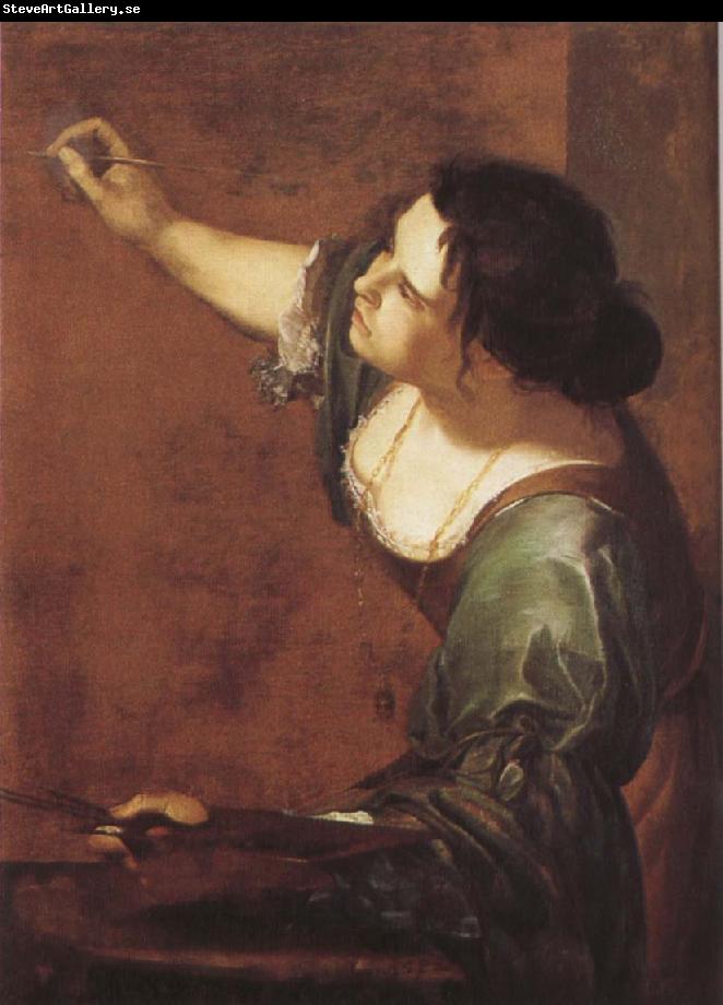 Artemisia  Gentileschi Sjalvportratt as allegory over maleriet